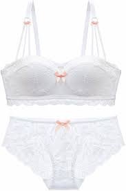 ノンワイヤーブラジャー＆ショーツセット 85A ホワイト