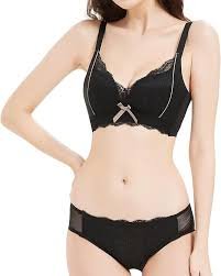 「可愛いノンワイヤー ブラジャー＆ショーツセット」