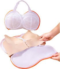 ブラジャー型崩れ防止洗濯ネット (オレンジ)