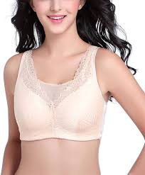 中高年女性用ポケット付きコットンブラレット